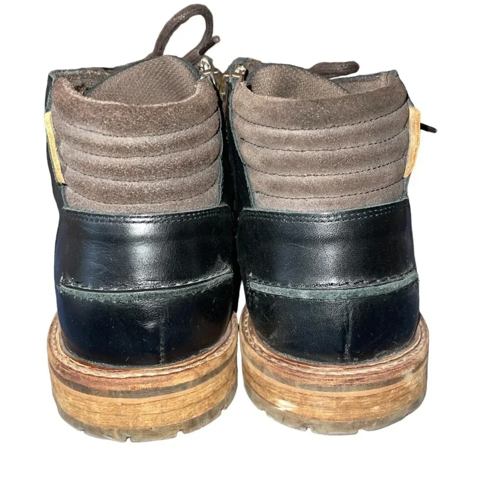 Bull Boxer Mens Holten Dark Leather Chukka Boots US Size 12 Black Dark Brown - Picture 7 of 11